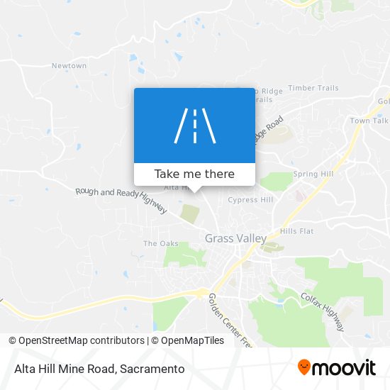 Alta Hill Mine Road map