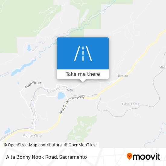 Alta Bonny Nook Road map