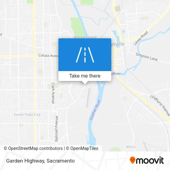 Garden Highway map