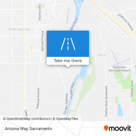 Arizona Way map