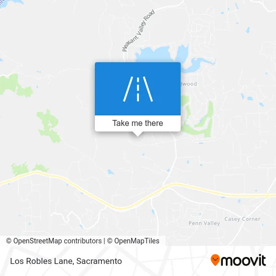 Los Robles Lane map