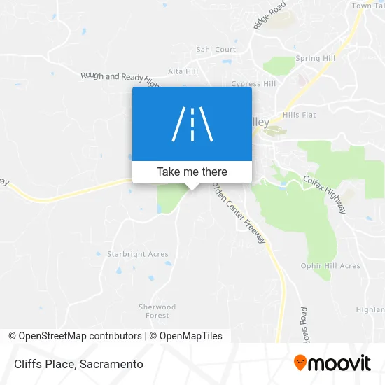 Cliffs Place map