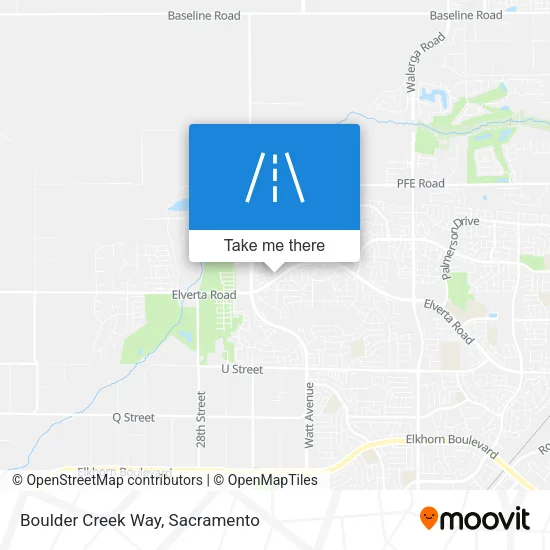 Mapa de Boulder Creek Way