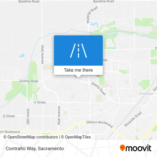 Contralto Way map