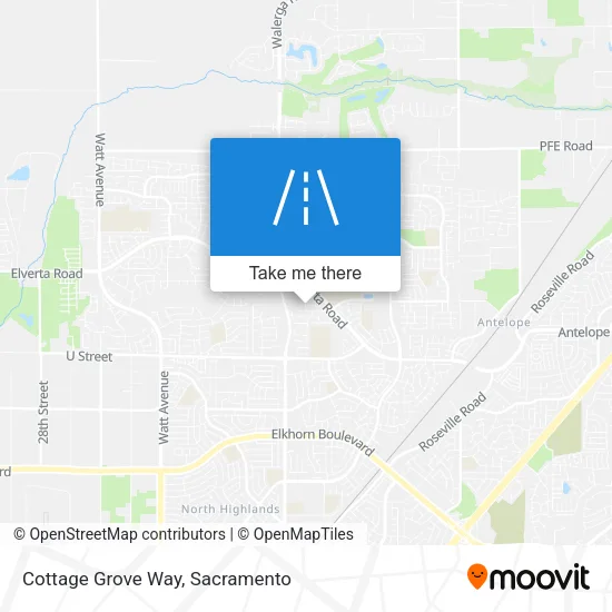 Cottage Grove Way map