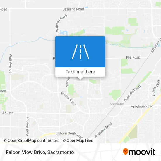 Falcon View Drive map