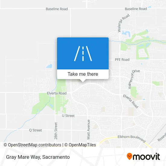 Mapa de Gray Mare Way