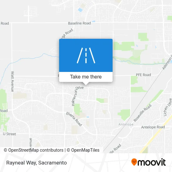 Rayneal Way map