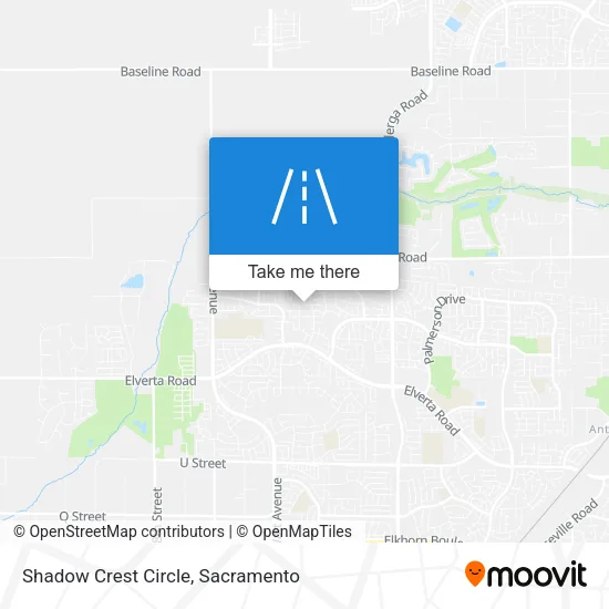 Shadow Crest Circle map