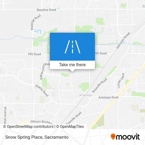 Snow Spring Place map