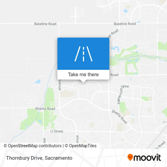 Thornbury Drive map