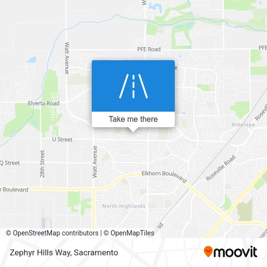 Zephyr Hills Way map