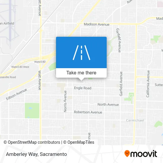Amberley Way map