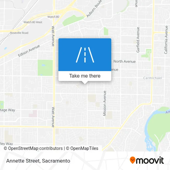 Mapa de Annette Street