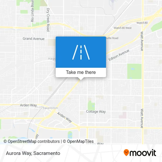 Aurora Way map