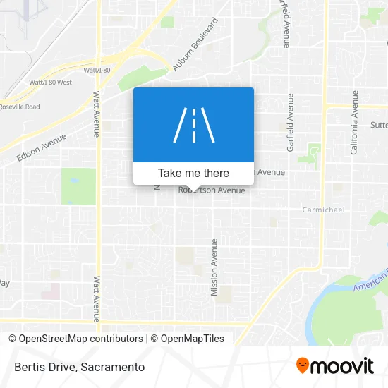 Mapa de Bertis Drive