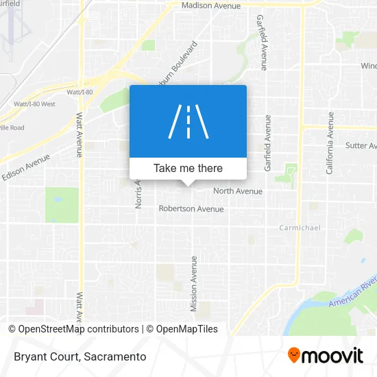 Mapa de Bryant Court
