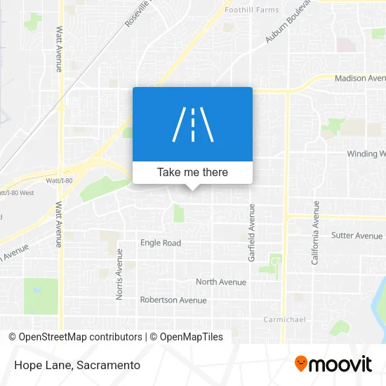 Mapa de Hope Lane