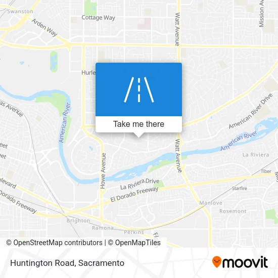 Mapa de Huntington Road
