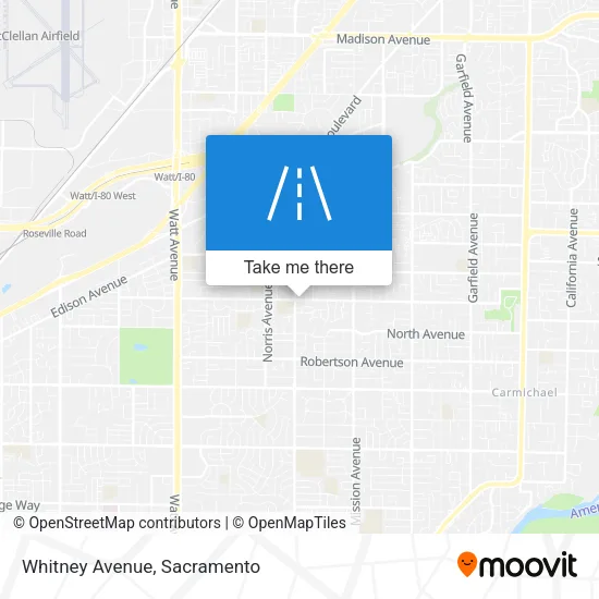 Whitney Avenue map