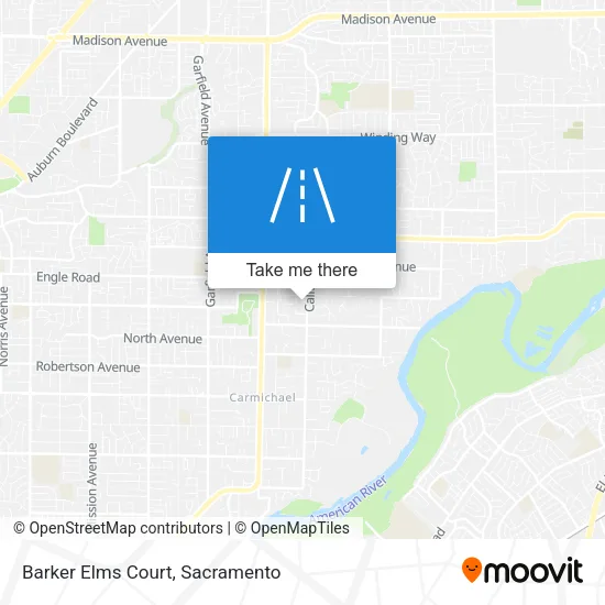 Barker Elms Court map