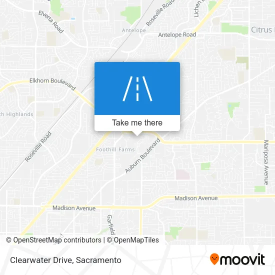Clearwater Drive map