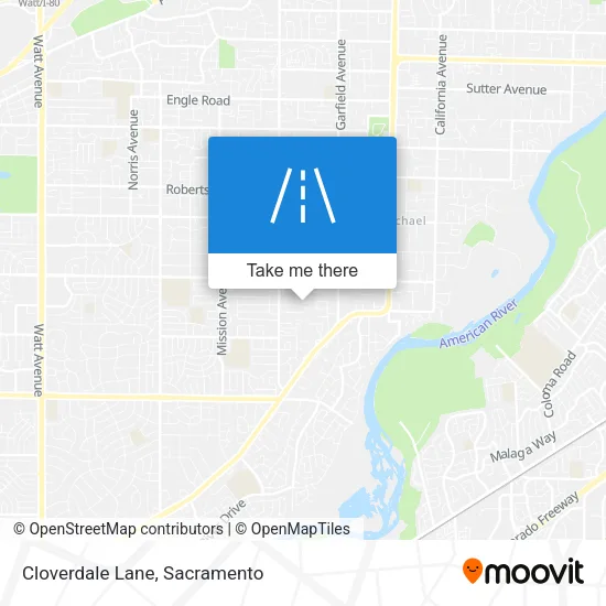 Cloverdale Lane map