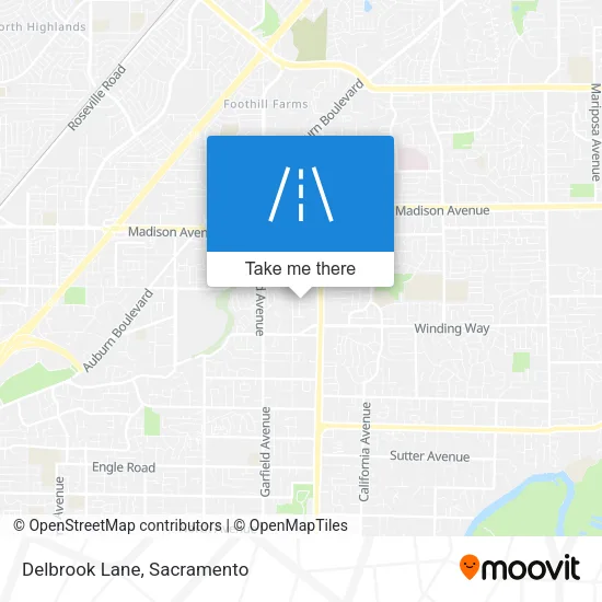 Mapa de Delbrook Lane