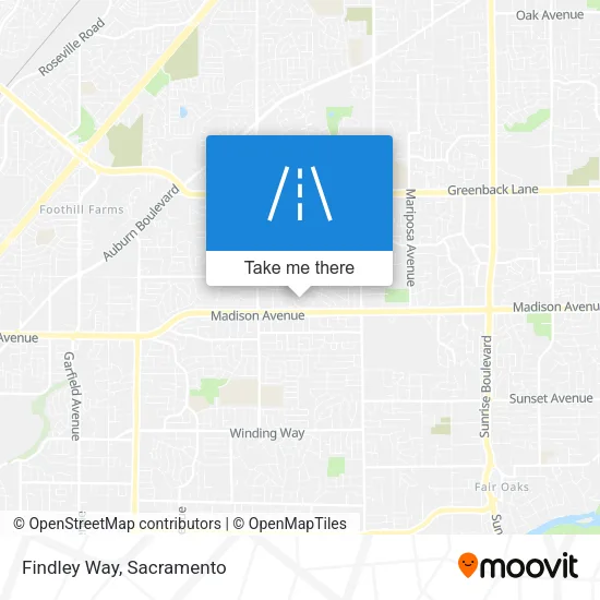 Mapa de Findley Way
