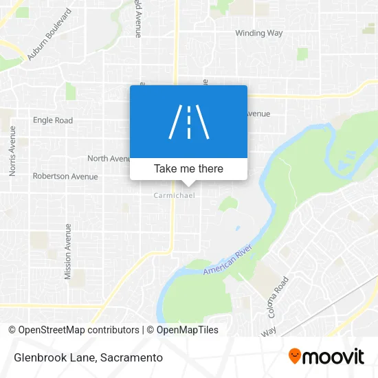 Glenbrook Lane map