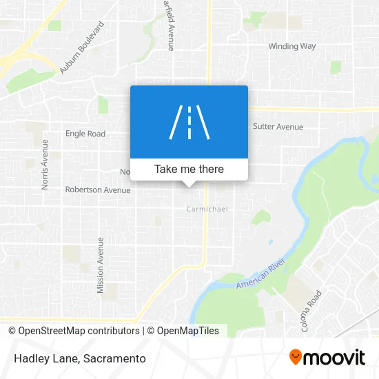 Hadley Lane map