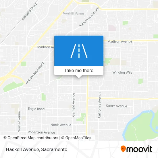 Haskell Avenue map