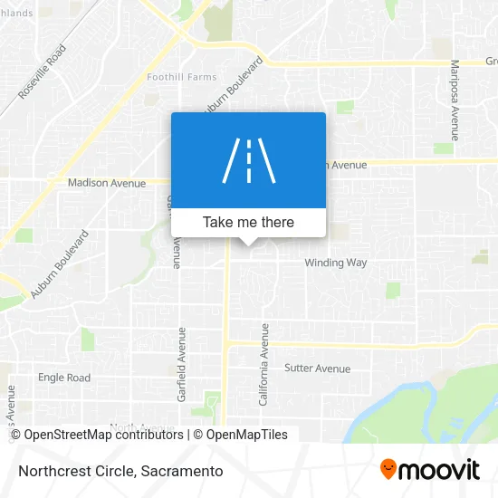 Northcrest Circle map