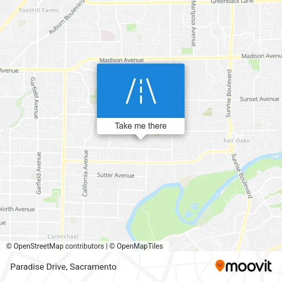 Mapa de Paradise Drive
