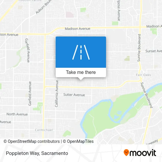 Mapa de Poppleton Way