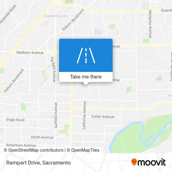 Rampart Drive map