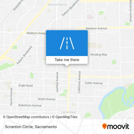 Scranton Circle map