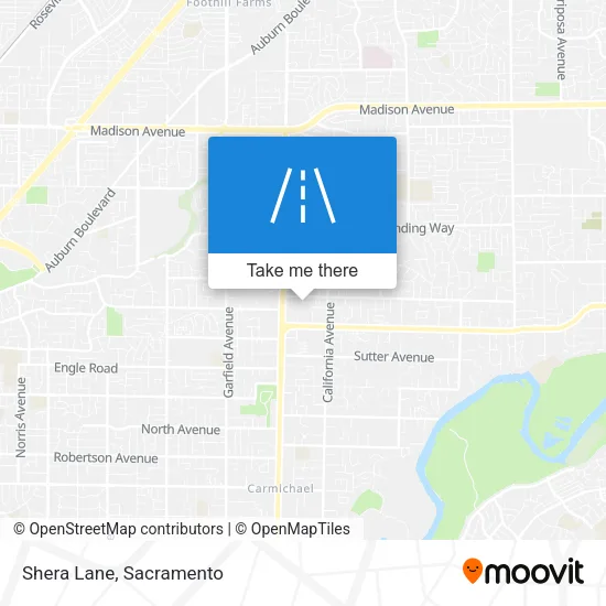 Shera Lane map