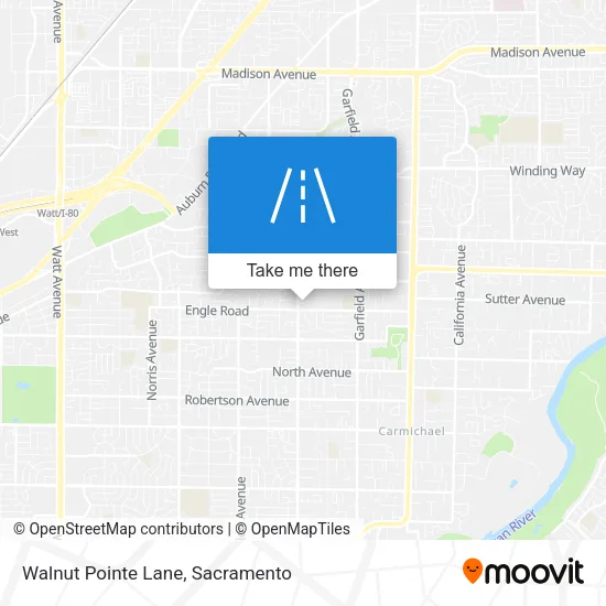 Walnut Pointe Lane map