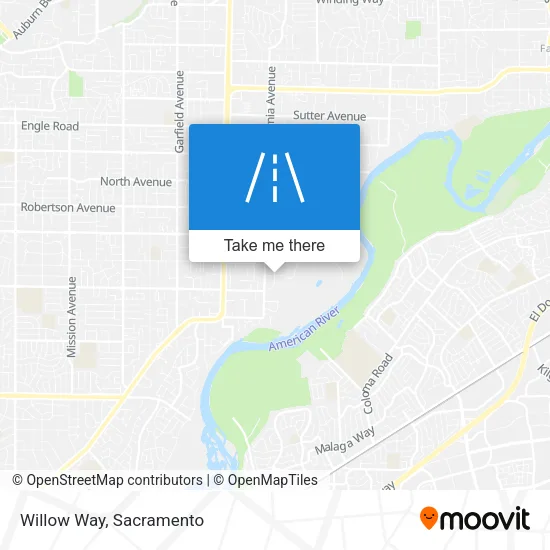 Willow Way map