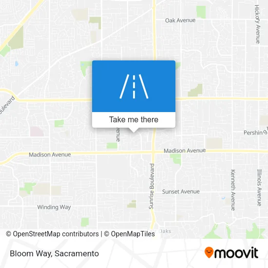 Bloom Way map