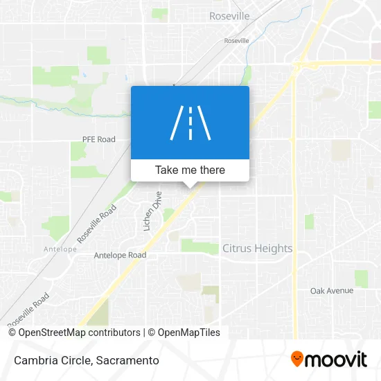 Mapa de Cambria Circle