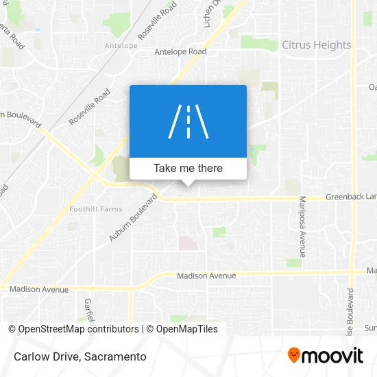 Mapa de Carlow Drive