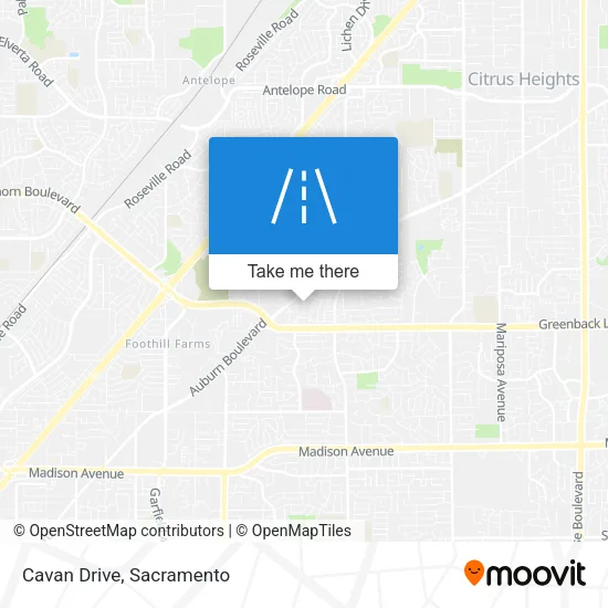 Mapa de Cavan Drive