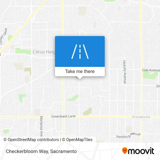 Checkerbloom Way map