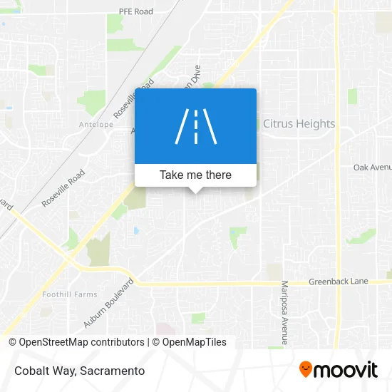 Cobalt Way map