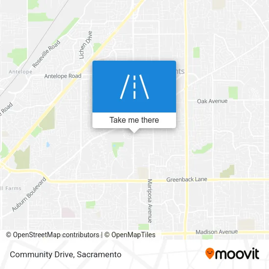 Community Drive map