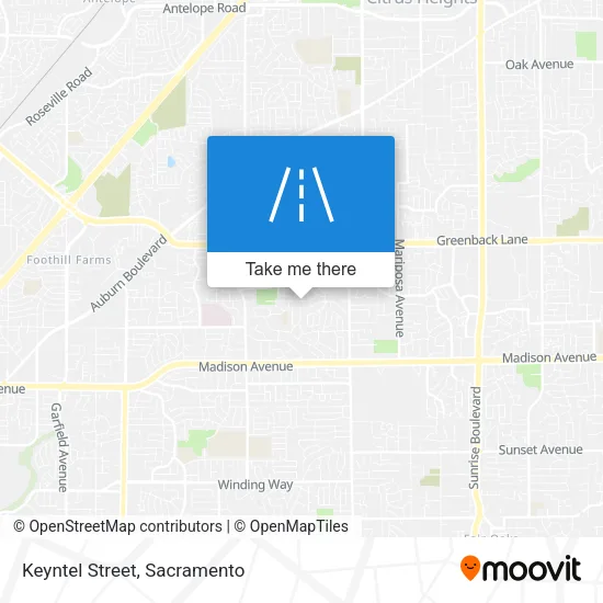Mapa de Keyntel Street