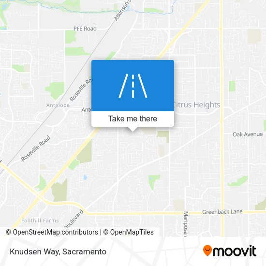 Knudsen Way map