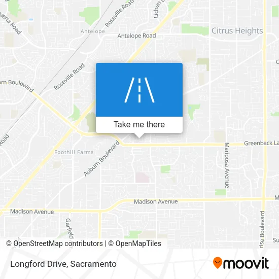 Mapa de Longford Drive